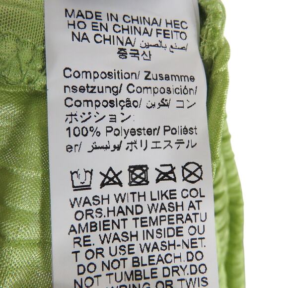 Shein Lime Green Satin Long Flowy Strappy Maxi Dress Medium - Picture 12 of 13